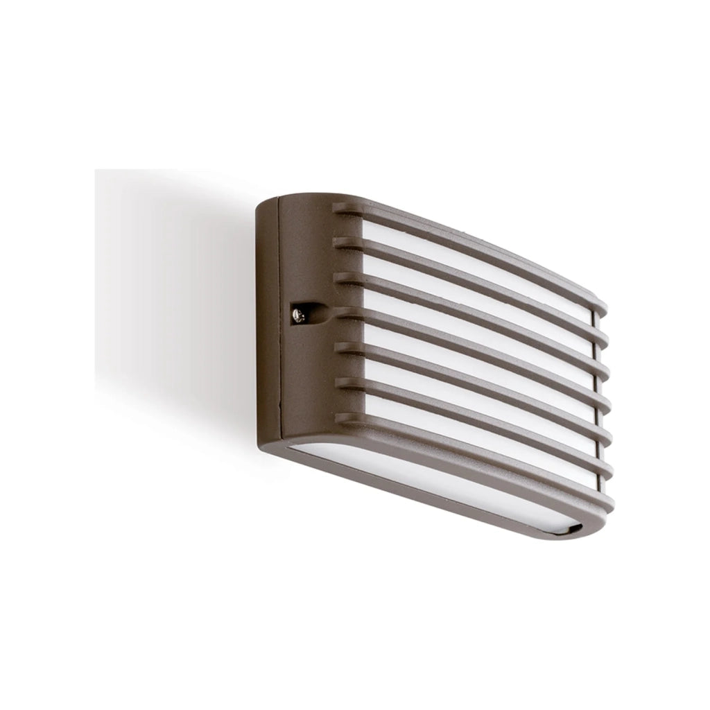 Applique Per Esterni Ed Interni Inalluminio Marrone Led 10 W 700 Lm 3000K Grid
