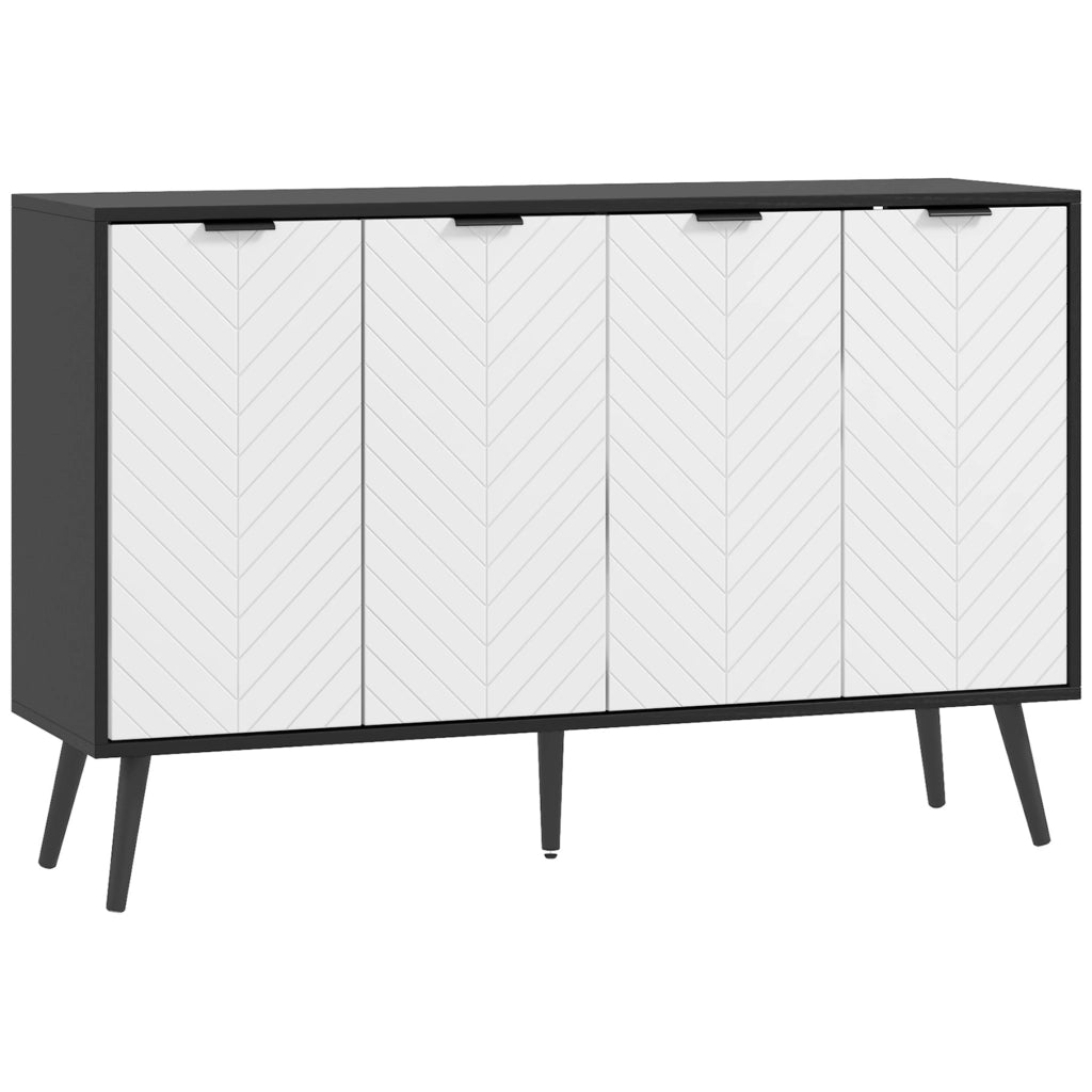 Armadio ¨C zephmum ¨C Bianco e nero 120x35x77,4 cm