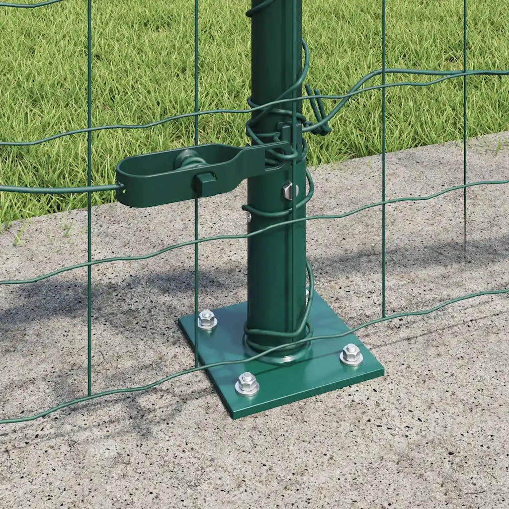 Recinzione da Giardino | Recinzione con Posto Verde 0,4 x 10 m Acciaio e PVC