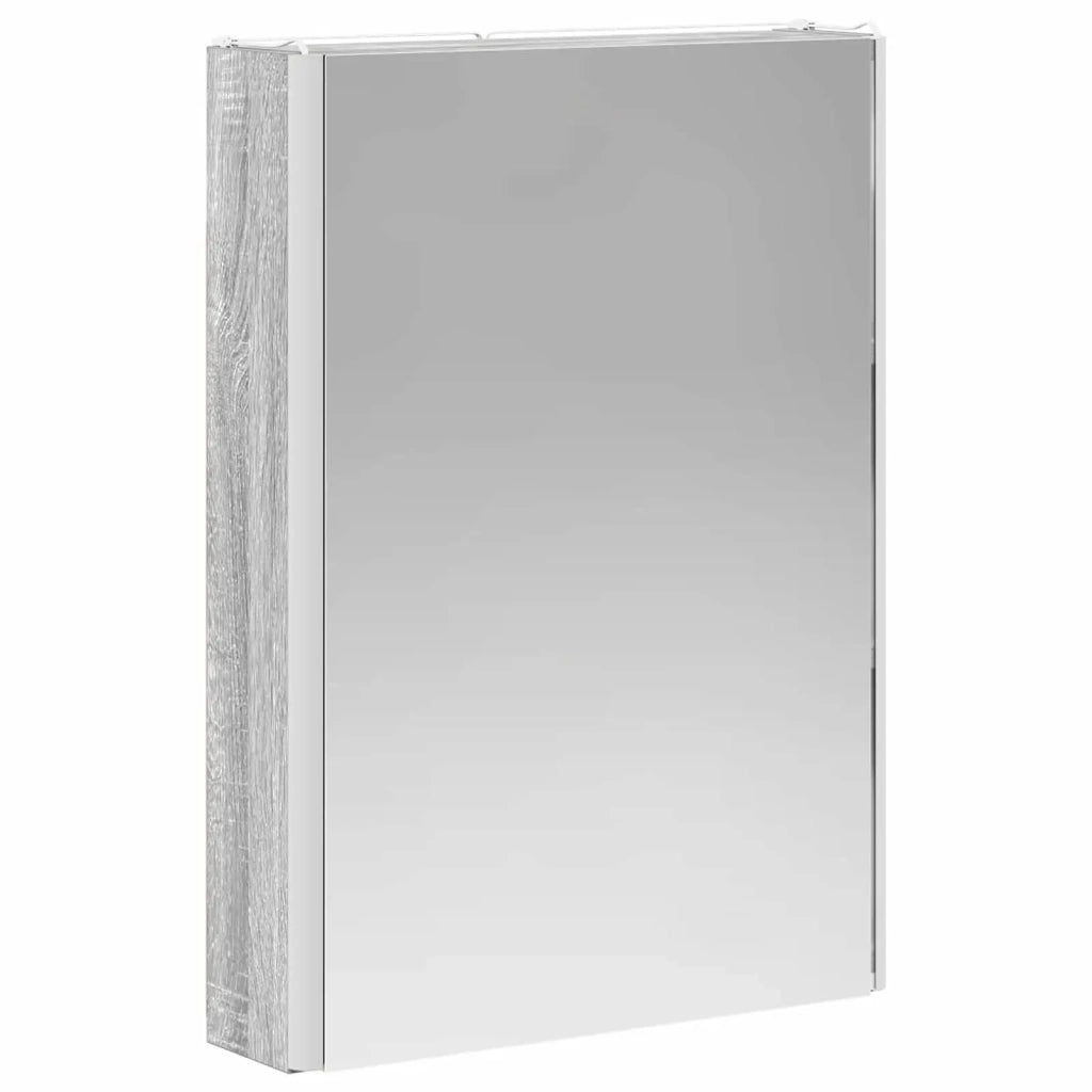 Mobiletto per specchio da bagno Grigio Sonoma 889228