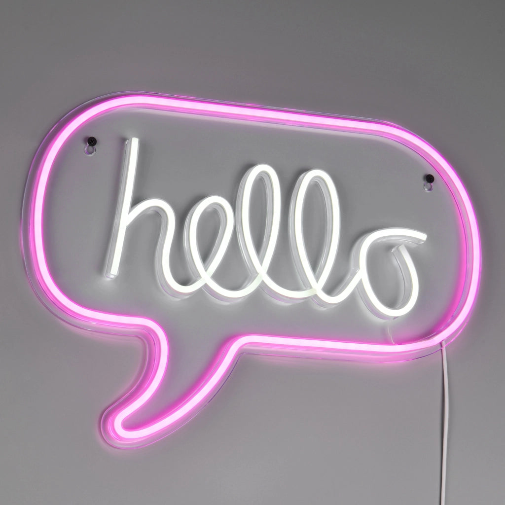 APPLIQUE LED HELLO 5W H31CM VIGNETTA