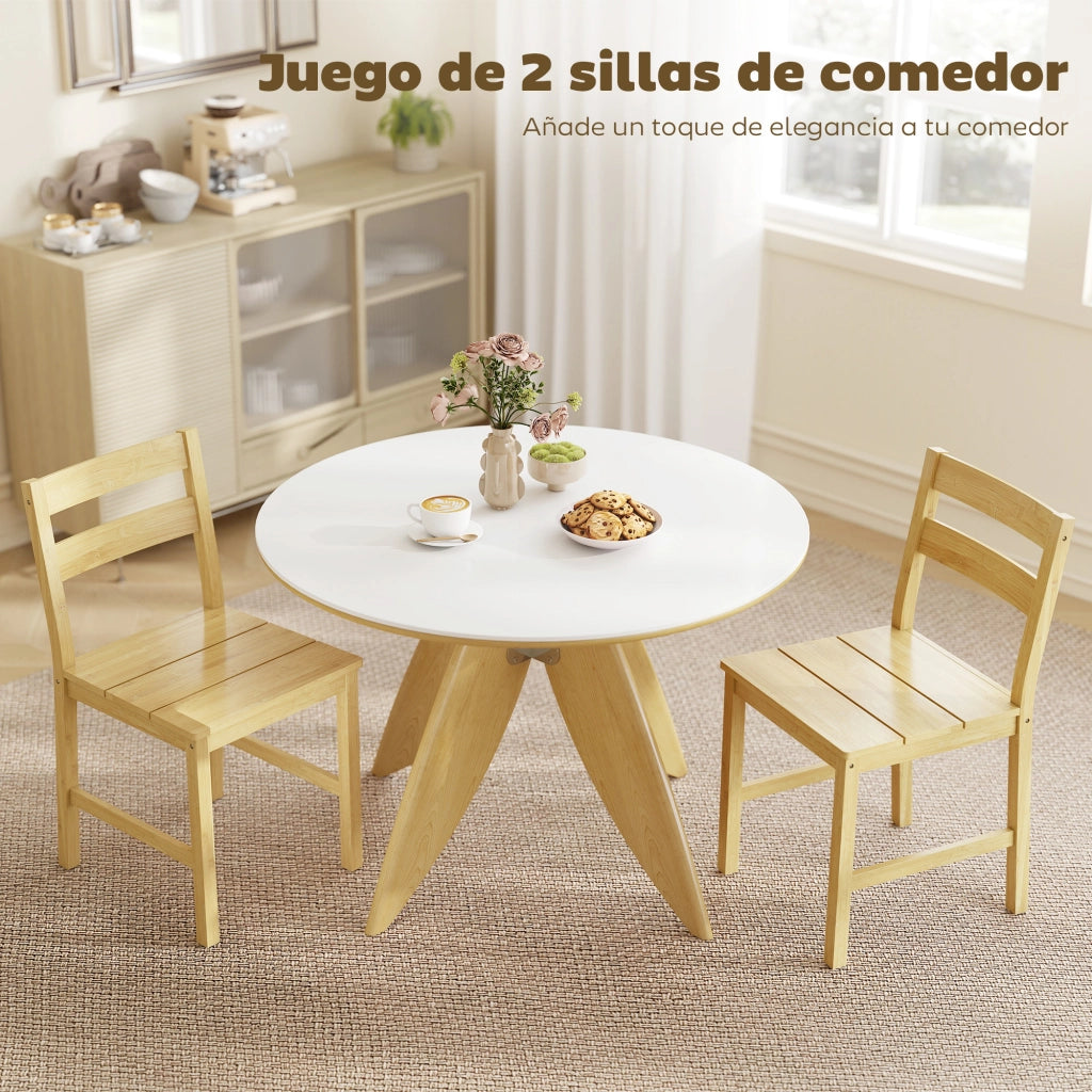 Sedia da pranzo in bamb¨´ ¨C zephmum ¨C naturale 2 pezzi