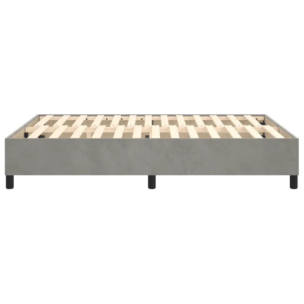 Struttura Letto a Rete a Molle Grigio Chiaro 140x200 cm Velluto