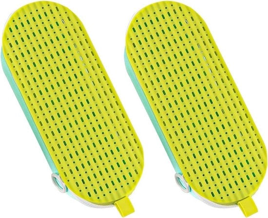 Zwembrillenhoes in silicone - grande formato - protezione - clip a molla - per viaggi e sport - nero - adatto per 2 occhiali da bagno