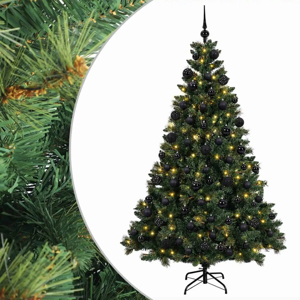 Albero di Natale Artificiale con Palline 240 cm 300 LED 3466399