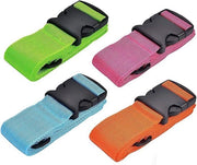 Set di cinture per bagaglio - Flessibile - Cintura per bagaglio - Sicurezza extra - Set a 4 pezzi di cintura per bagaglio - Sicurezza extra - Viaggi - Cintura multi - 5cm*180cm - Flessibile