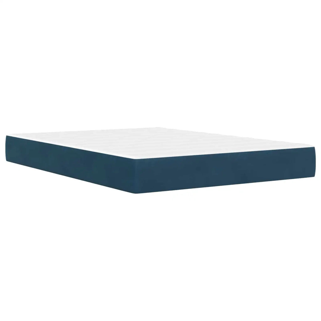 Struttura del letto con testiera Blu 160 x 200 cm Velluto 3415219