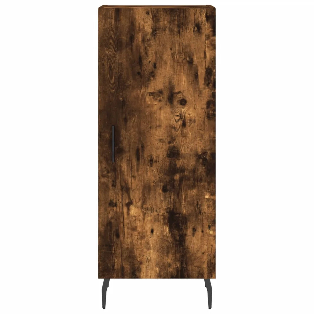 Credenza-Buffet-Armadio da cucina Rovere Fumo 34,5x34x180 cm in Legno Multistrato 207430