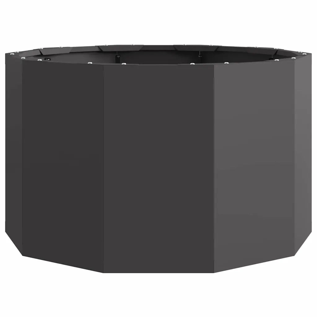 Fioriera | Cassetta per fiori | Vaso Nero 60 x 60 x 35 cm Acciaio