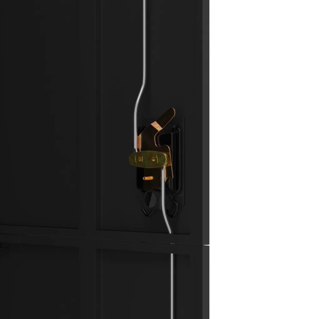 Armadio Classificatore Nero 90x40x180 cm in Acciaio 339754