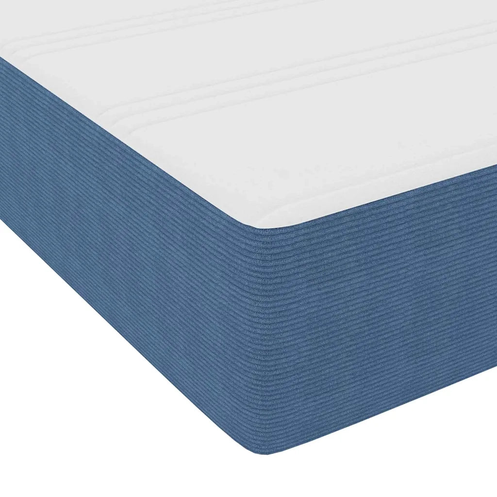 Struttura del letto con materasso-Giroletto Blu 140 x 190 cm Tessuto 854076