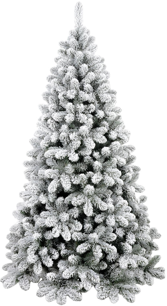 Albero di Natale artificiale, 180 cm, aspetto realistico, bianco