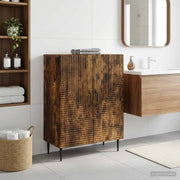 Mobiletto da Bagno HAARLEM Rovere Fumo 59,5 x 31 x 80 cm 896840