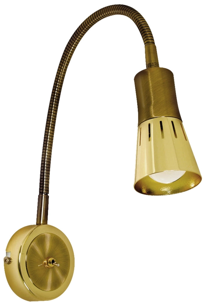 Applique Candellux Arena 91-84470 ottone E14 con switch