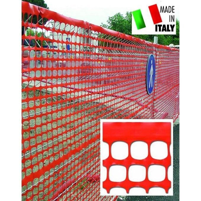 BLINKY 88518 Rete per Cantieri in Plastica 50 m L x 180 cm H 150 g-mq colore Arancio
