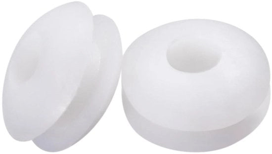 50 pezzi di tule di gomma bianchi per protezione cavi