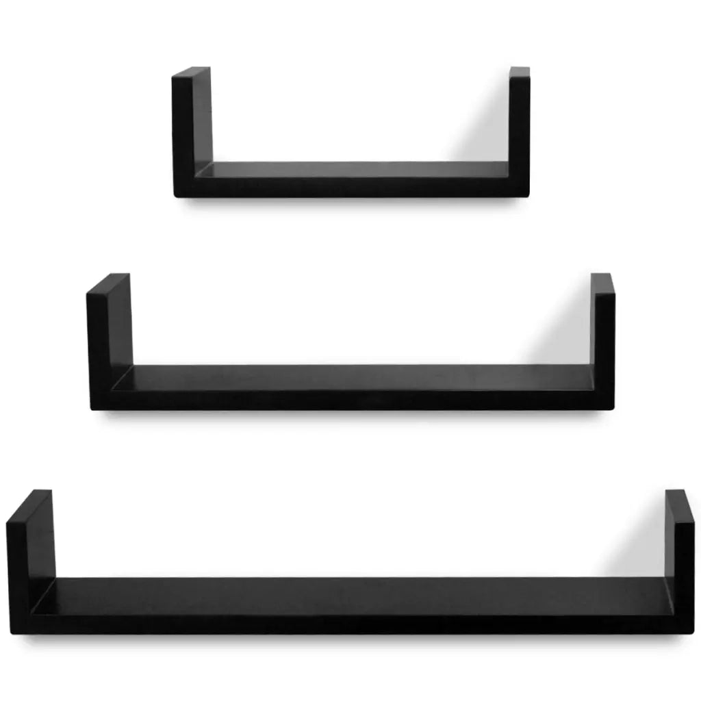 Mensole da Parete 6 pz Nero 275989