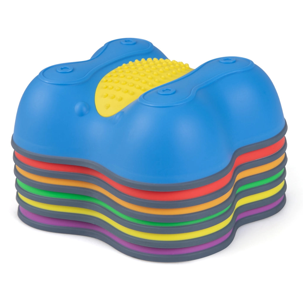 6 pietre di equilibrio per bambini 3+ anni stepping stones impilabili percorso psicomotricit¨¤ per bilanciamento, Gioco sensoriale per esterno e interno
