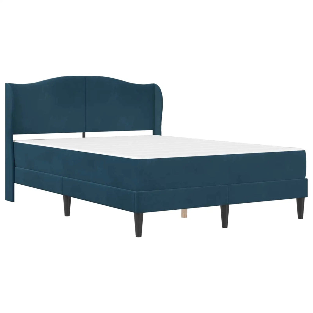 Struttura del letto con testiera Blu 160 x 200 cm Velluto 3415219