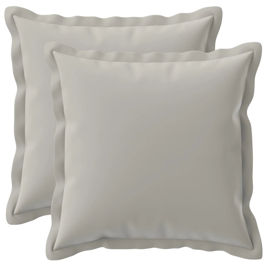 Federa 2 pz HOUTEN Grigio 35 x 35 cm Poliestere 916521