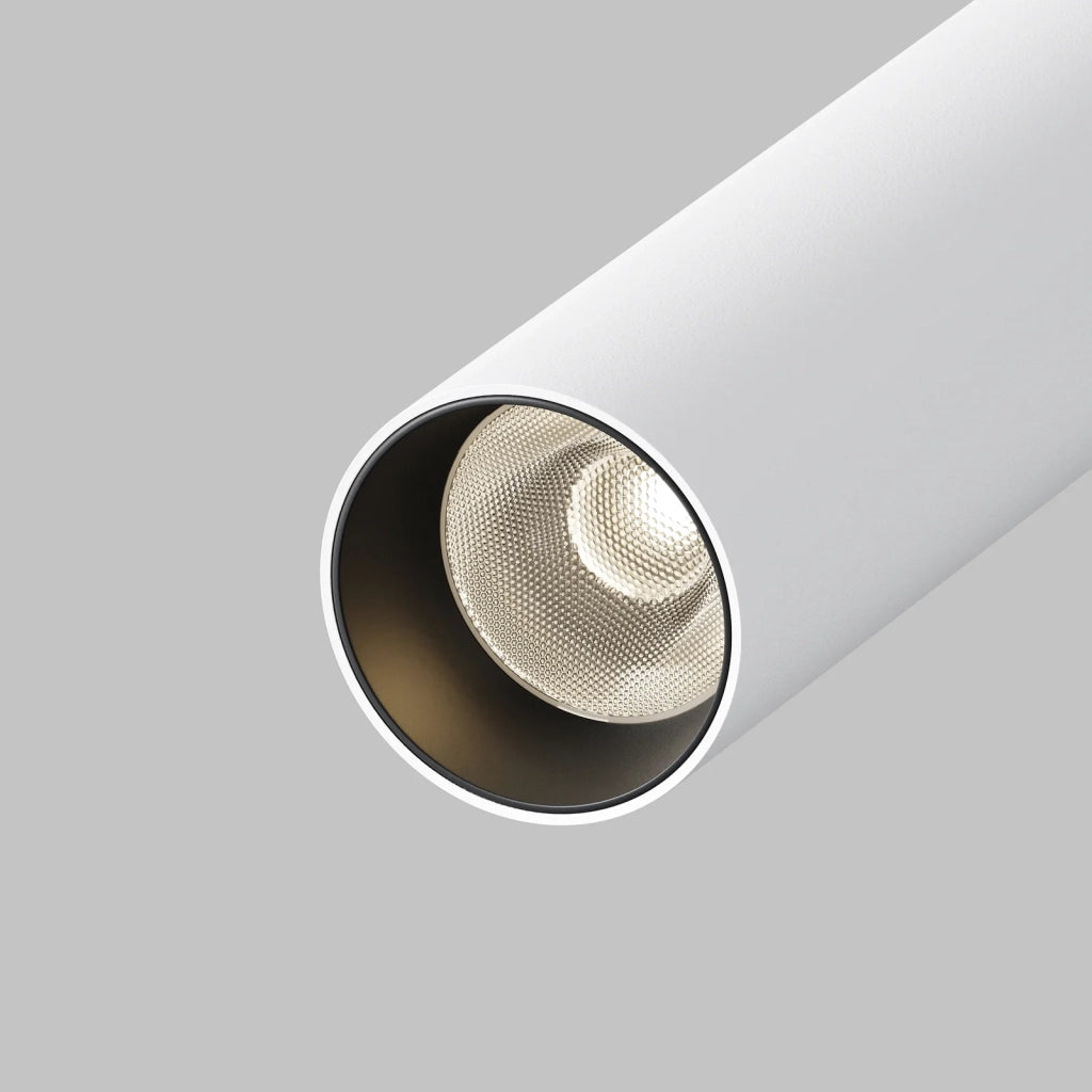 Maytoni Lampada da soffitto moderna Focus T 1 luce LED integrato bianco alluminio