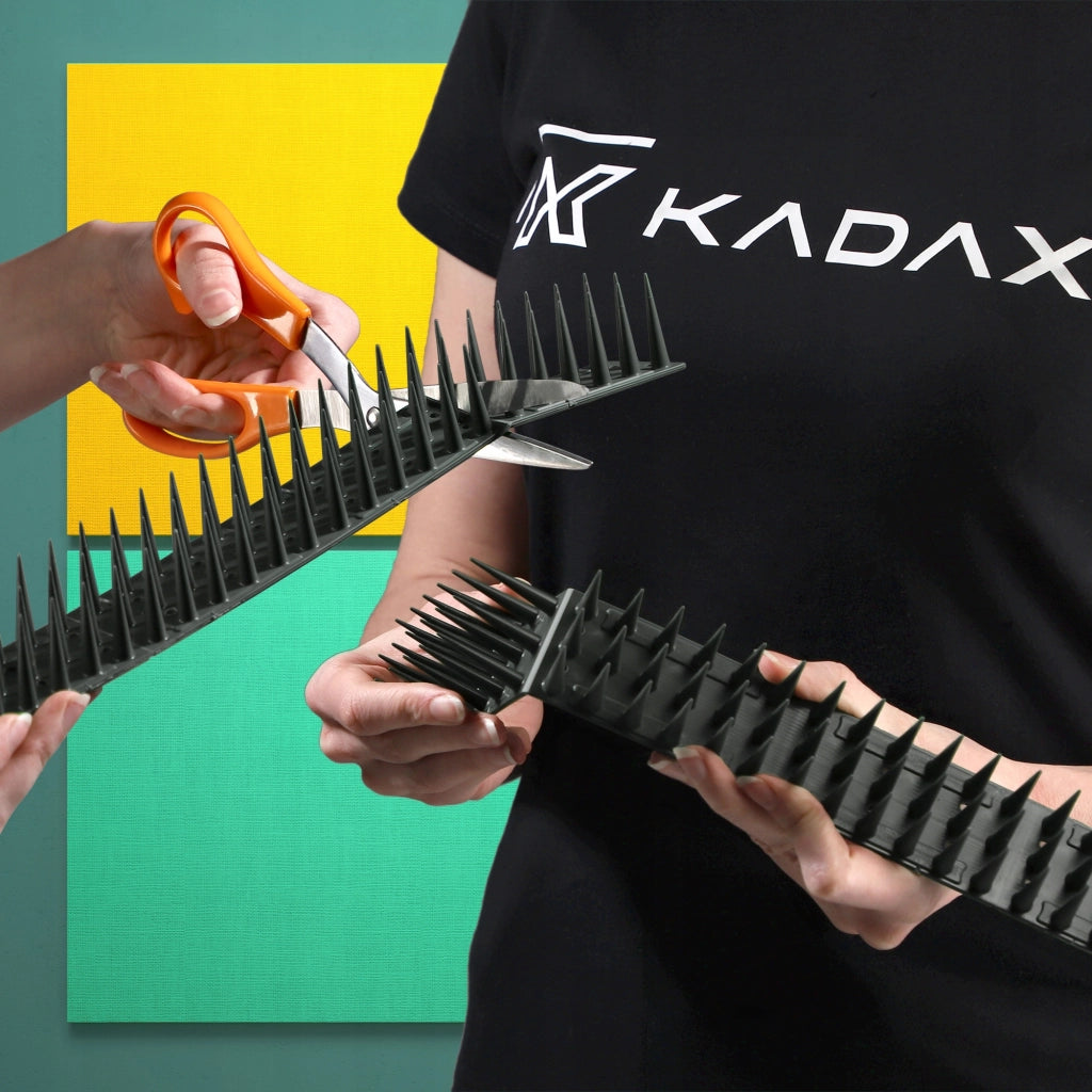 KADAX Punte dissuasive per uccelli e piccioni, dense, resistenti, 3,06 m, 6 pezzi