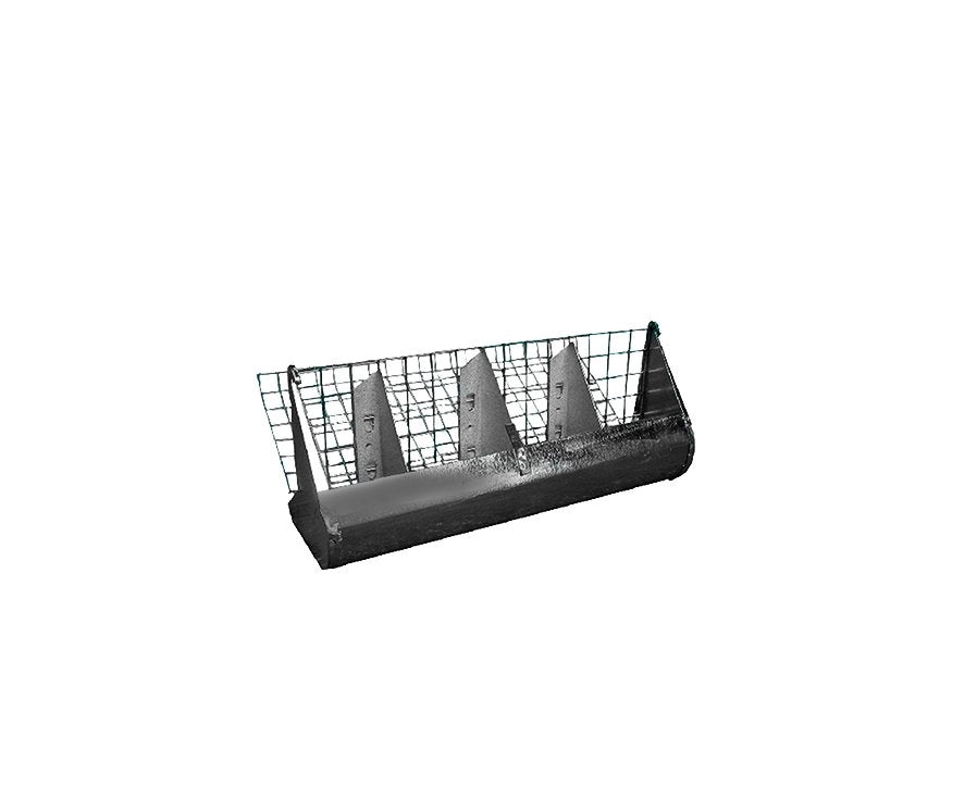 MANGIATOIA PER CONIGLI CON PORTA FIENO 39 cm
