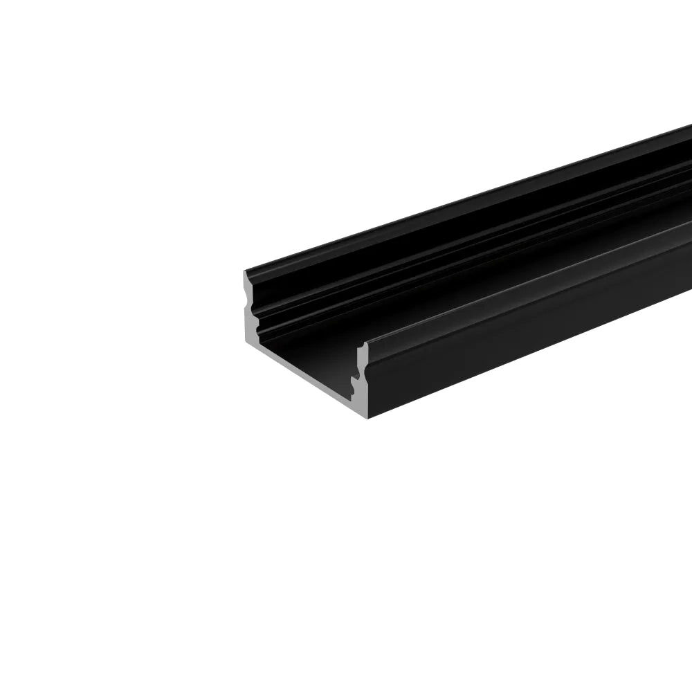 Profilo slim in alluminio nero 1mt per striscia led
