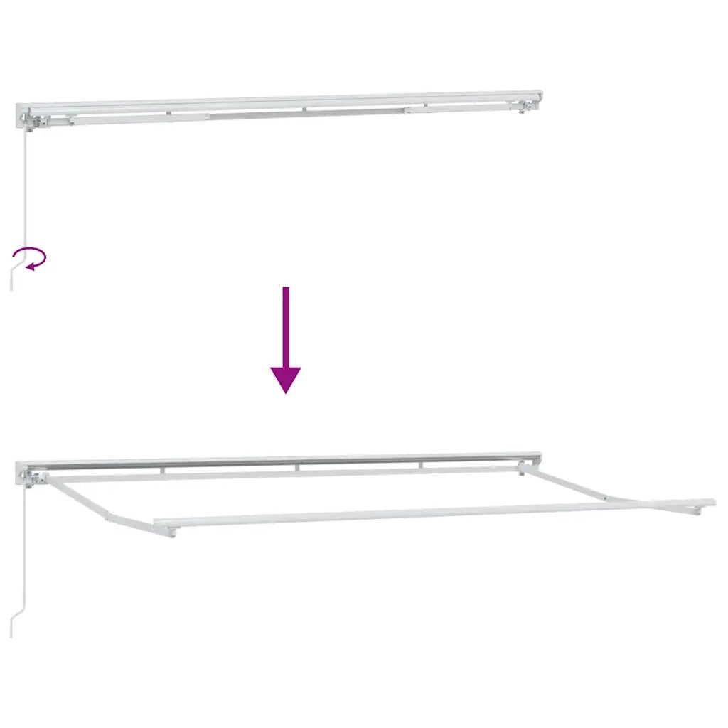 Struttura della tenda Antracite 400 x 200 cm 3329793