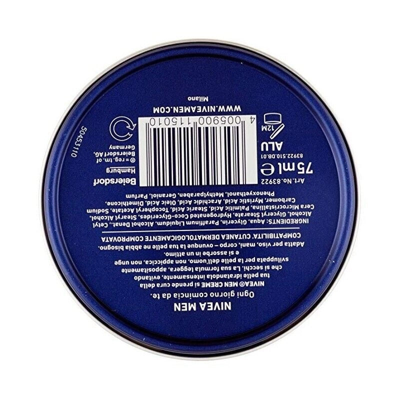 NIVEA MEN CREMA IDRATANTE VISO MANI CORPO 75 ML
