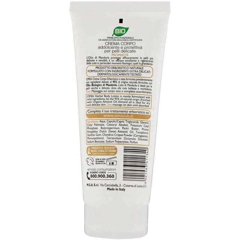 OMIA CREMA CORPO CON OLIO MANDORLA 200ML