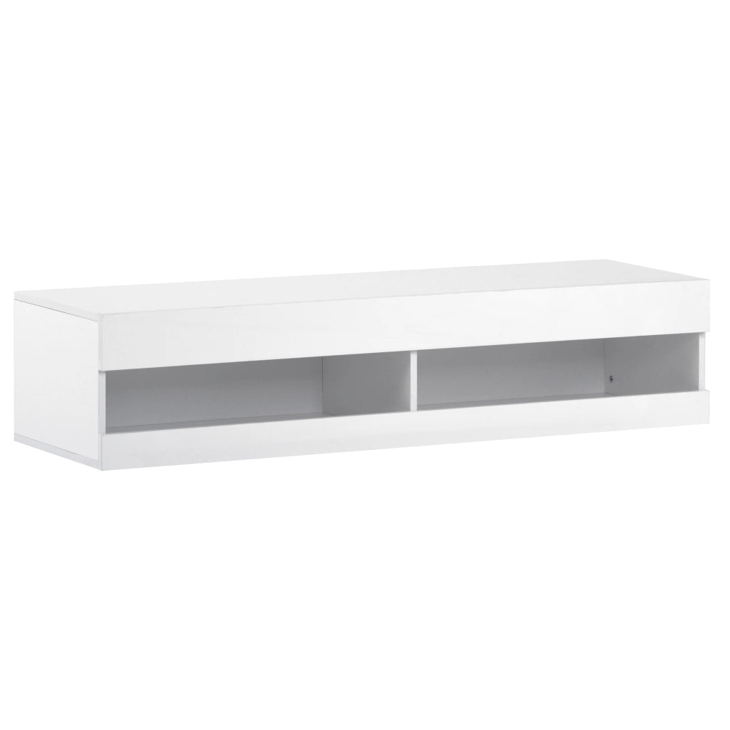 Mobile TV bianco con luci LED 140 cm