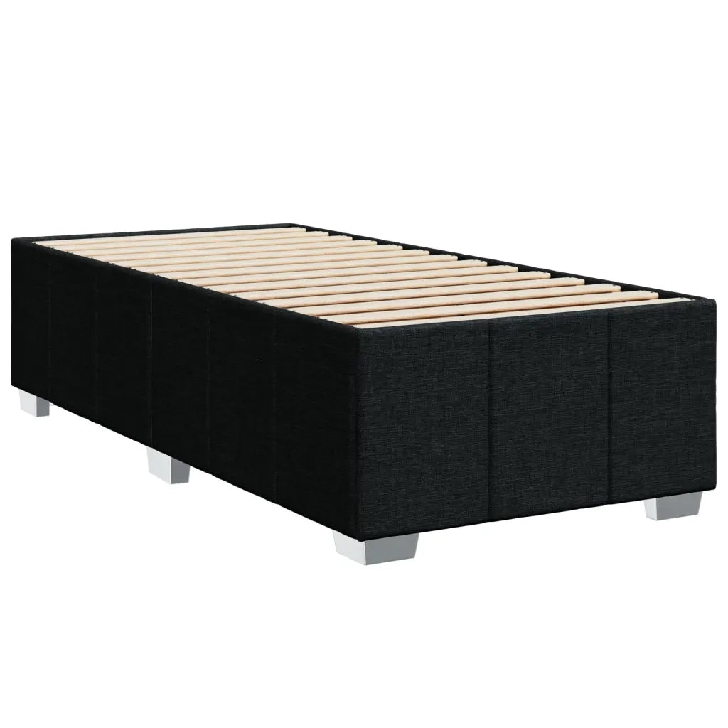 Giroletto a Molle con Materasso Nero 100x200 cm in Tessuto 3286974