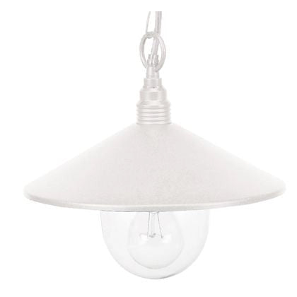 Lampada a Sospensione da Esterno E27 in Alluminio Sovil Bianco