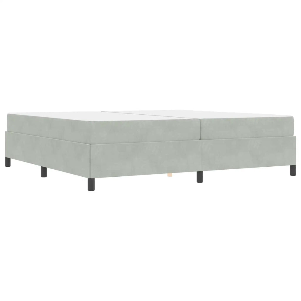 Struttura del letto Grigio chiaro 200 x 200 cm Tessuto