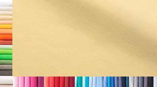Tessuto a maglia XXL al metro | Doppio: 75 cm largo | Singolo: 150 cm largo | Colore: 04 Vaniglia | 0,75 m lungo | 96% cotone, 4% elastan | Jersey | 1buy3 | Prezzo base per metro quadrato: € 11,10