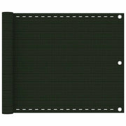 Schermo per balcone 75 x 500 cm HDPE verde scuro 02_0010441