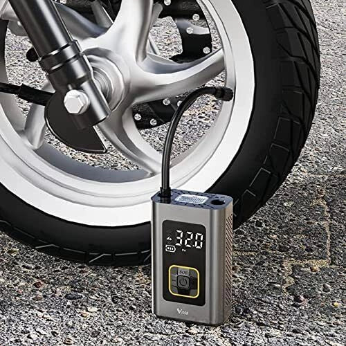 Vigor VMC-SMART Minicompressore a Batteria 60 W 10,3 bar 16 l-min Powerbank Torcia Integrata Ugelli Custodia