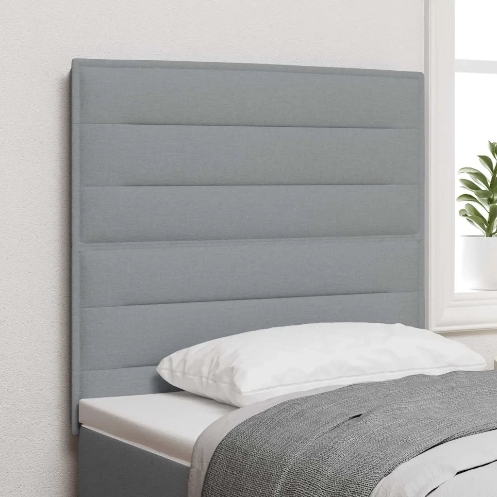Testiera | Testata LED con strisce LED Grigio chiaro 100 cm Tessuto
