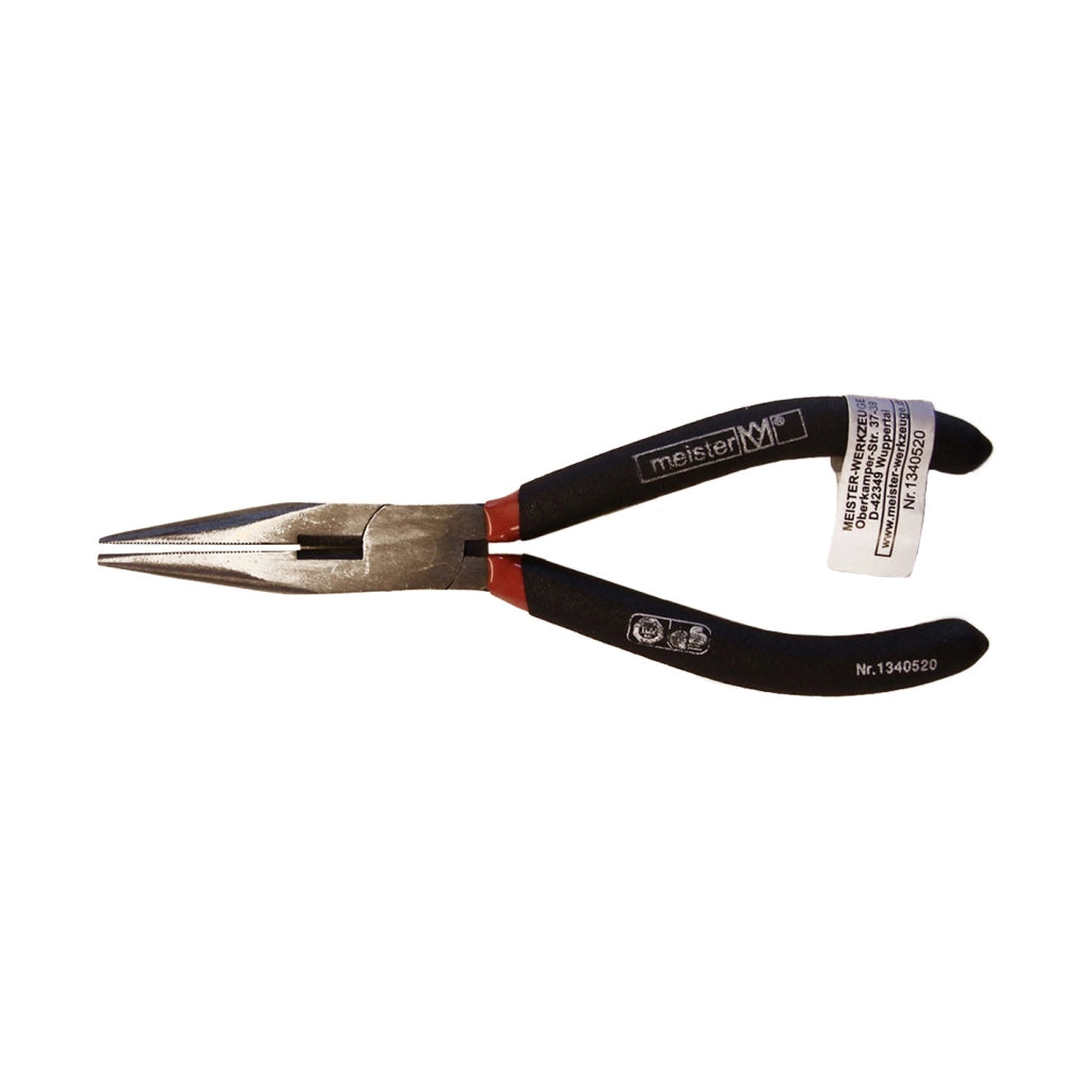 Pinzetta per elettronica becchi semitondi diritti 150 mm.