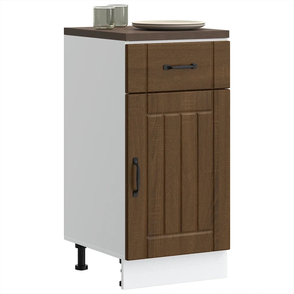 Pensile da cucina | Base da Cucina Lucca Rovere Marrone in Legno Multistrato