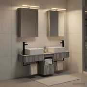 Set di Armadi da Bagno 5 pz Sonoma grigio Legno ingegnerizzato 3406316