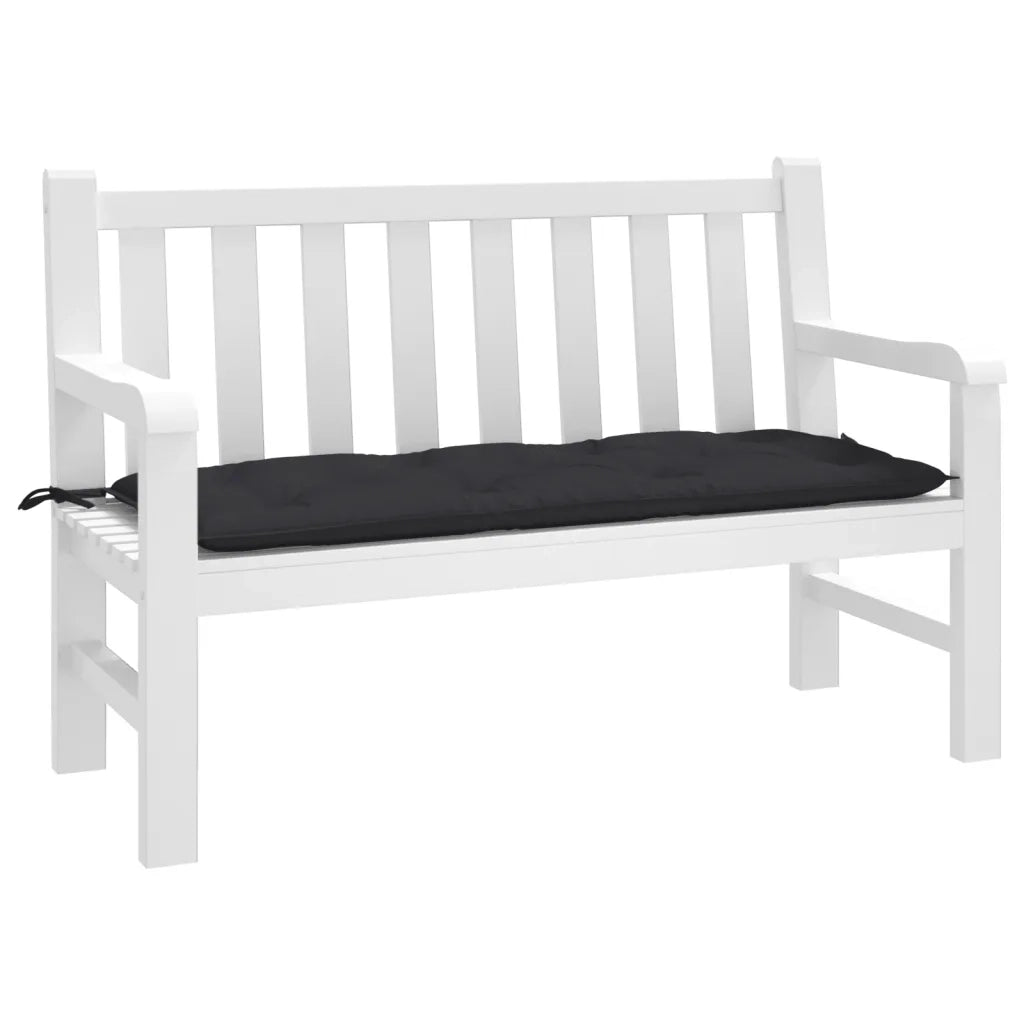 Cuscino per Panca Nero 120x50x7 cm in Tessuto Oxford 361590