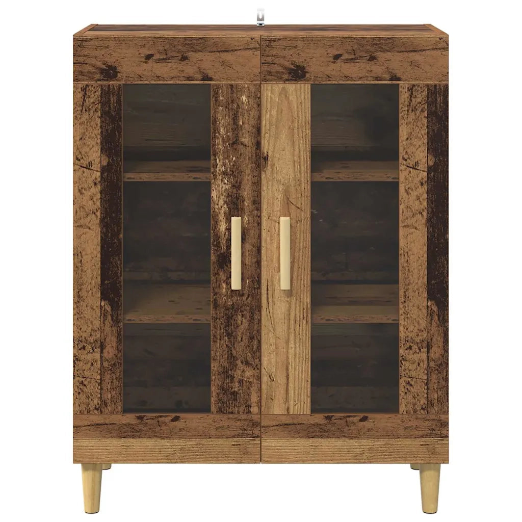 Credenza | Madia | Buffet da pranzo | Armadio da pranzo Legno vecchio 69,5 x 34 x 90 cm Legno multistrato
