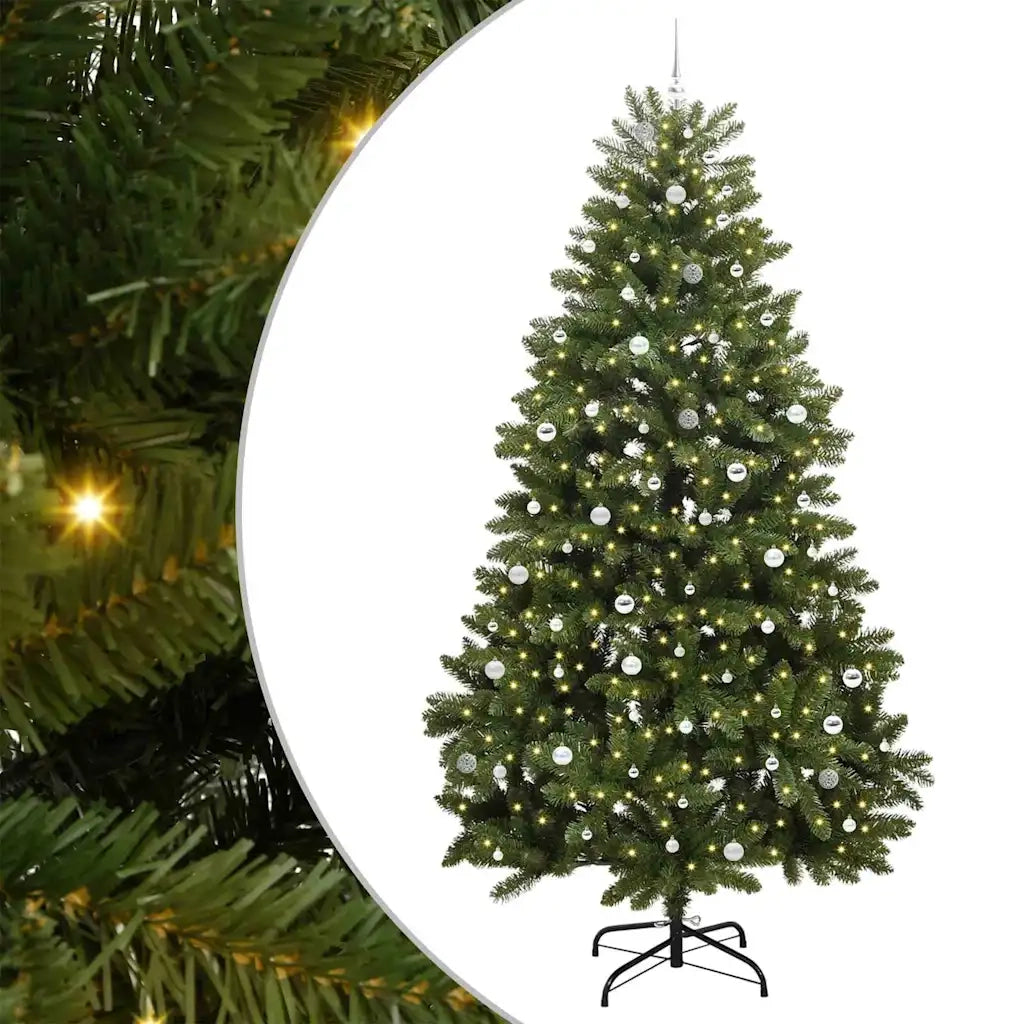 Albero di Natale artificiale 300 cm 300 LED Bianco caldo Verde 3395726