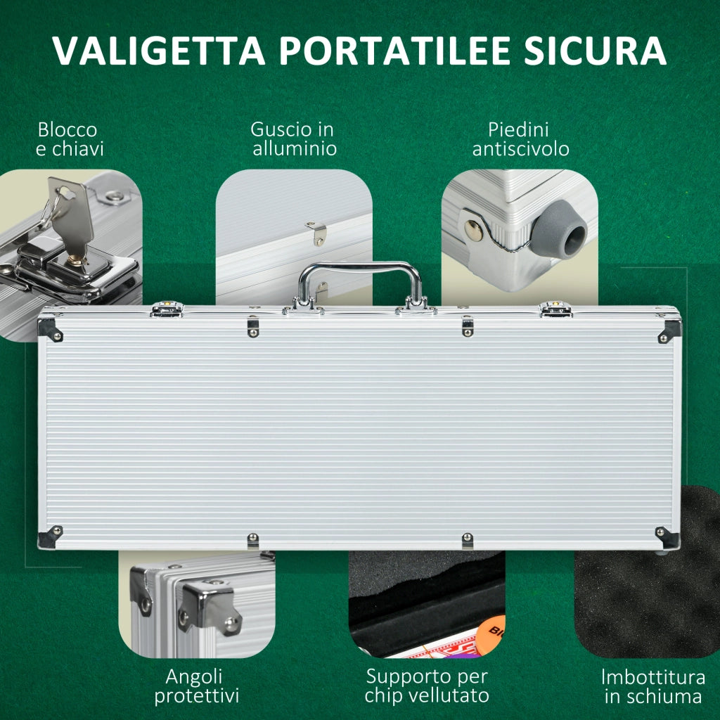 Set da Poker ¨C Minimal ¨C Alluminio e Poliestere