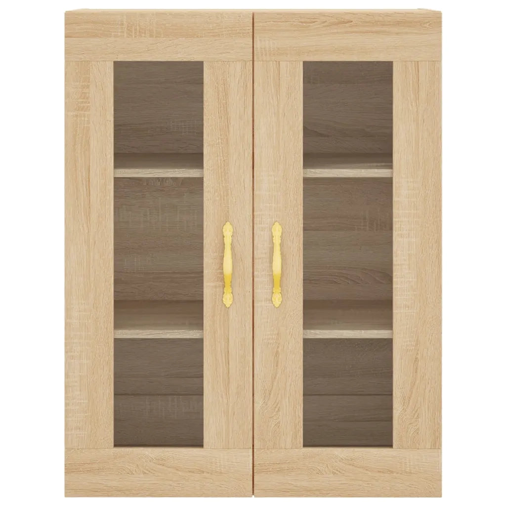 Armadietti a Parete 2 pz Rovere Sonoma in Legno Multistrato 3197924