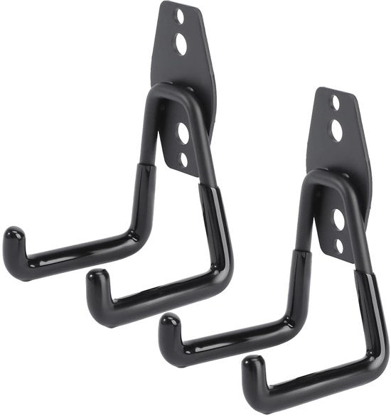 Hanger per Garage 2 pezzi - Hanger per Gli Strumenti - Hanger per le Biciclette - Hanger per le Tubazioni - Hanger per la Scuderia - 11 x 7 x 1 cm