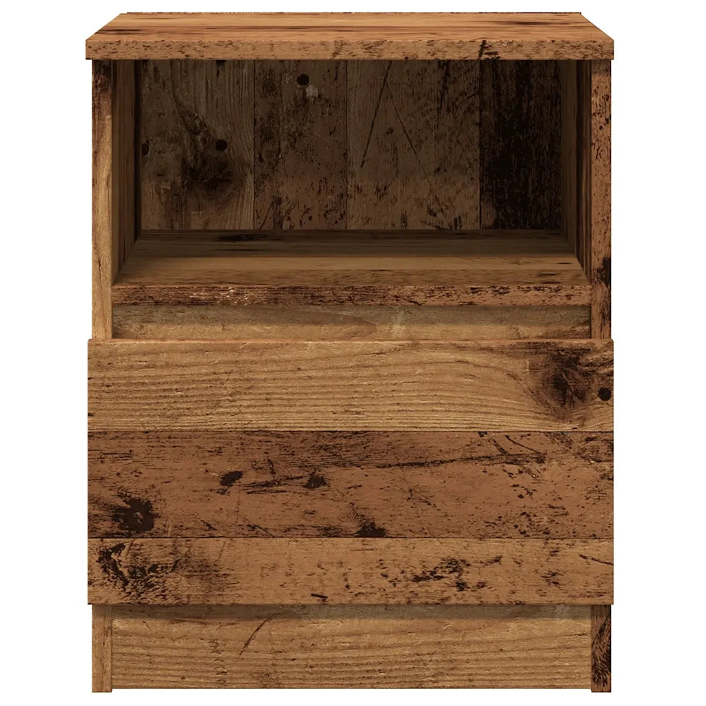 Comodino Legno Antico 40x40x50 cm in Legno Multistrato 856498