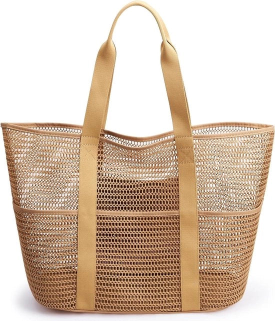 Borsa a rete pieghevole con diverse tasche 30L